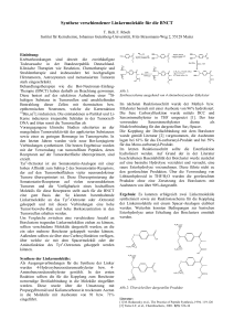 Synthese verschiendener Linkermoleküle für die BNCT