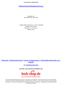 Wahrscheinlichkeitsrechnung - ReadingSample - Beck-Shop