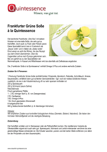 Frankfurter Grüne Soße à la Quintessence