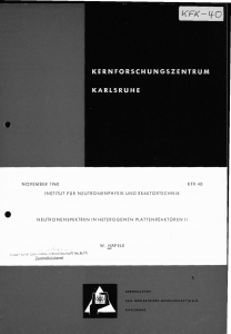 november 1960 kfk 40 institut fur neutronenphysik und