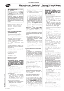 Methotrexat „Lederle“ Lösung 25 mg/ 50 mg