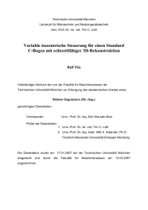 Variable isozentrische Steuerung für einen Standard C