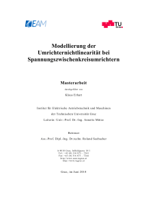 Modellierung der Umrichternichtlinearität bei