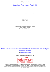 Grundkurs Theoretische Physik 5/2 - ReadingSample - Beck-Shop