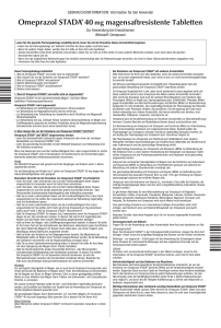 Omeprazol STADA® 40 mg magensaftresistente - Aliva