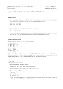 VU Technische Grundlagen der Informatik für WInf Übung 3
