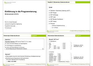 Einführung in die Programmierung