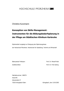 Konzeption von Skills-Management