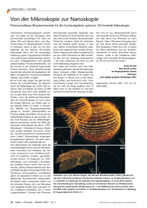Von der Mikroskopie zur Nanoskopie - Wiley-VCH