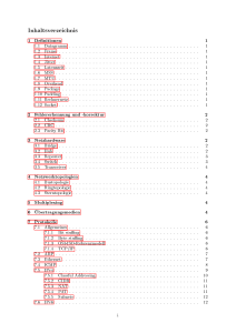 Inhaltsverzeichnis