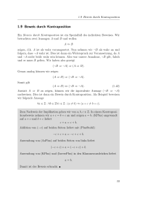 1.9 Beweis durch Kontraposition