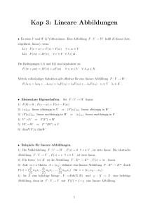 Lineare Abbildungen - Mathematics TU Graz