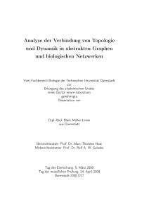Analyse der Verbindung von Topologie und Dynamik in