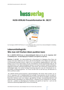 Presseinformation HUSS-VERLAG