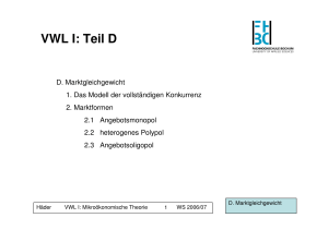 VWL I: Teil D - Hochschule Bochum