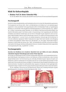 Klinik für Kieferorthopädie - Medizinische Hochschule Hannover