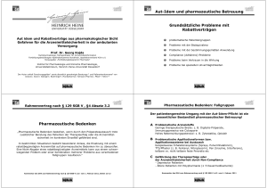 Kammerfortbildung in Berlin vom 28. April 2016 Aut idem