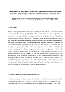 Der folgende Musterantrag zur Durchführung epidemiologischer