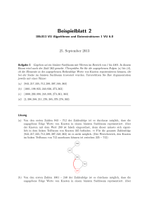 Algorithmen und Datenstrukturen 1 Beispielblatt 2