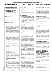 Riluzol STADA 50 mg Filmtabletten - SRZ