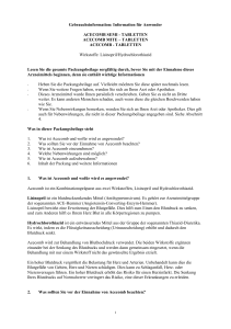 Gebrauchsinformation für Acecomb semi - Tabletten