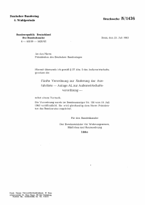 Deutscher Bundestag 4. Wahlperiode Drucksache IV/1436