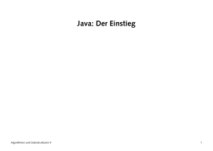 Java: Der Einstieg