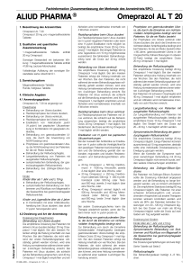 Omeprazol AL T 20 - SRZ - Fachinformationsdienst