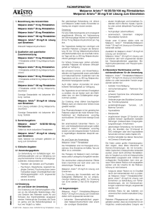 Melperon Aristo 10/25/50/100 mg Filmtabletten/- Lösung