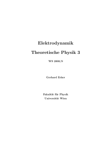 Elektrodynamik Theoretische Physik 3