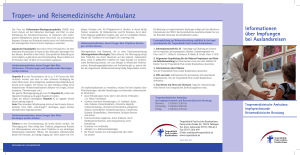 Tropen- und reisemedizinische Ambulanz - Tropenklinik
