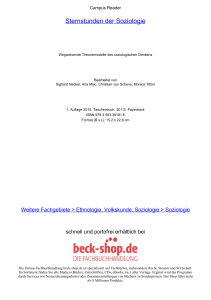 Sternstunden der Soziologie - ReadingSample - Beck-Shop