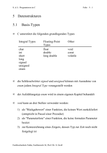 5 Datenstrukturen 5.1 Basis