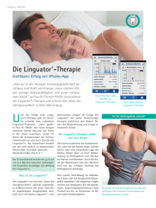 Die Linguator-Therapie | Sichtbarer Erfolg mit iPhone-App