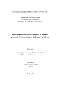 Die Bedeutung der Familienfunktionalität für die ambulante