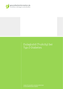 Dulaglutid (Trulicity) bei Typ-2-Diabetes