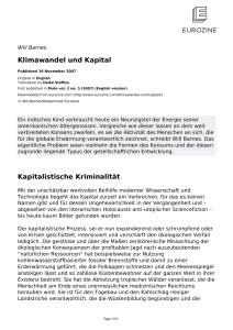 Klimawandel und Kapital