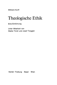 Theologische Ethik. Eine Einführung.