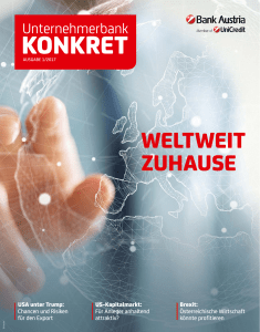 Unternehmerbank KONKRET | Ausgabe 1/2017