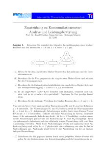 Zusatzübung zu Kommunikationsnetze