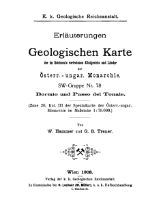 Geologischen Karte