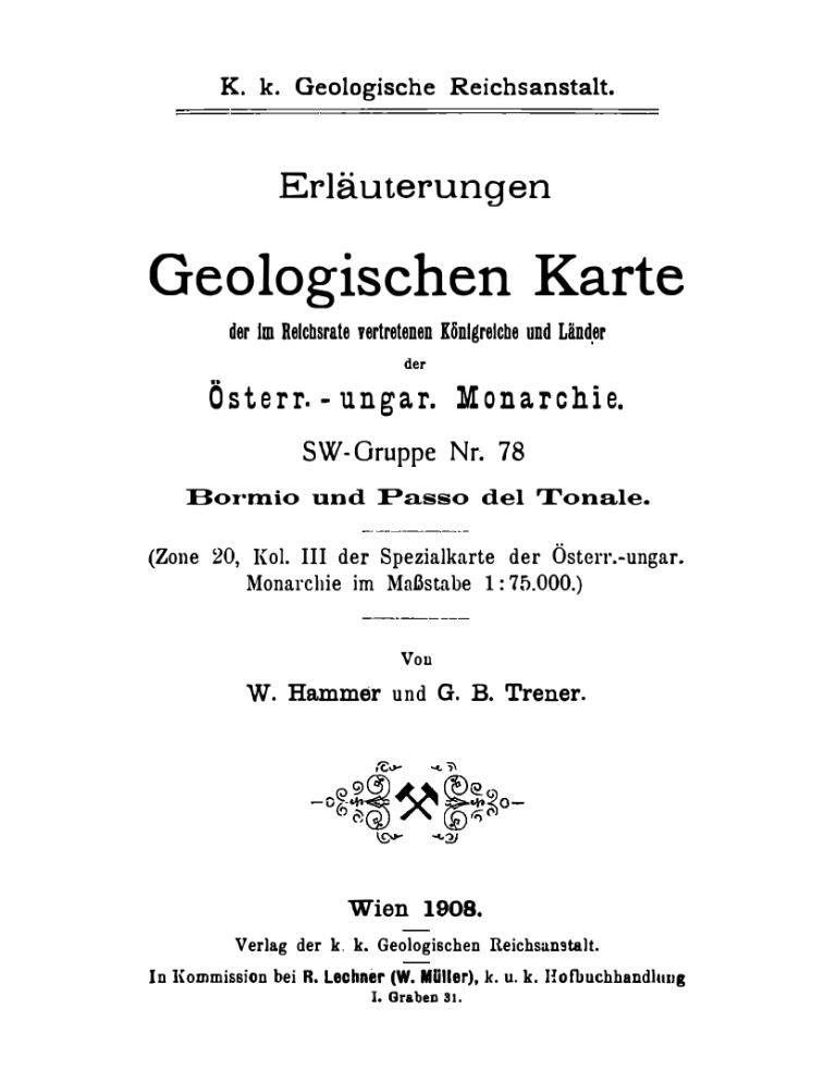 Geologischen Karte