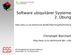 Software ubiquitärer Systeme: 2. Übung