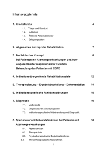 Inhaltsverzeichnis - Klinik Reinhardshöhe