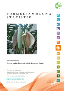 formelsammlung statistik - Department für Raum, Landschaft und