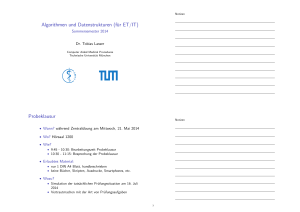 Algorithmen und Datenstrukturen (für ET/IT)