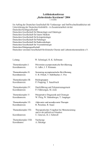 Kolorektales Karzinom - Arbeitsgemeinschaft leitender