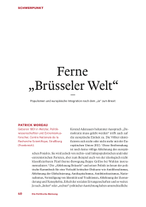Ferne „Brüsseler Welt“ - Konrad-Adenauer
