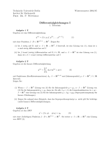 Differentialgleichungen I