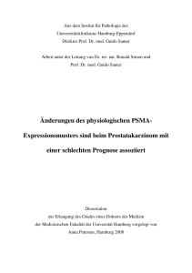 Änderungen des physiologischen PSMA - E